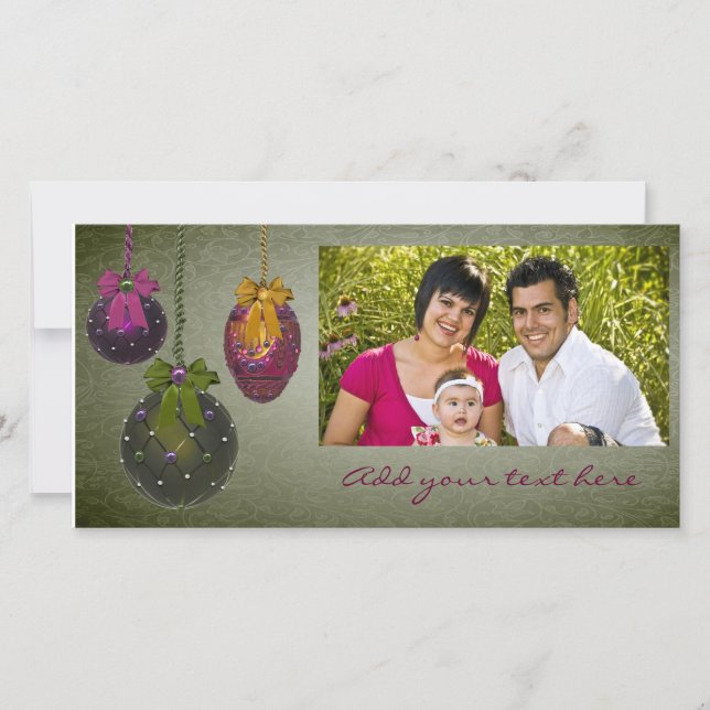 Cartes de Noël Red Green vintage (Devant)