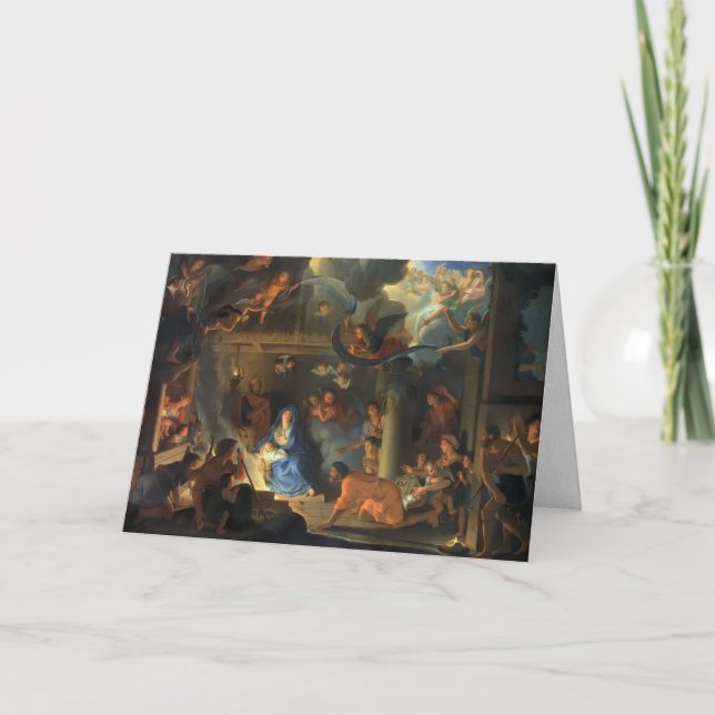 Cartes de Noël religieuses | Adoration des bergers (Devant)