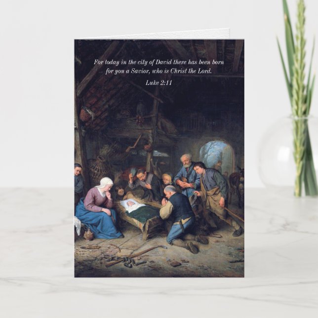 Cartes de Noël religieuses | Bergers (Devant)