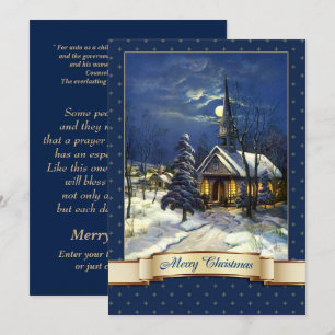 Cartes de Noël religieuses de l'Église vintage