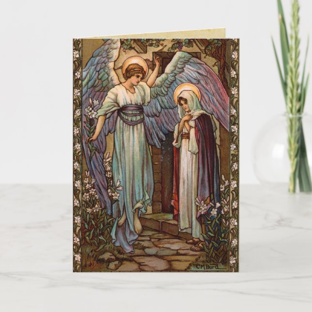 Cartes de Noël Religieuses Vieux mode (Devant)