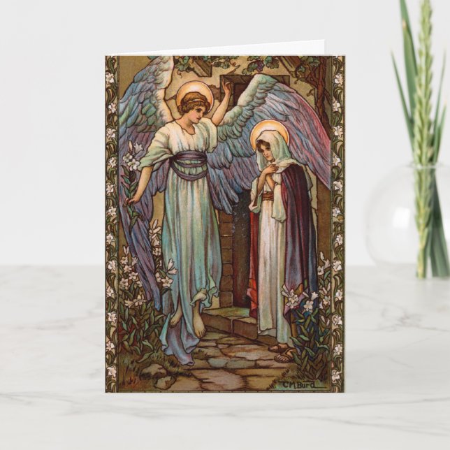 Cartes de Noël Religieuses Vieux mode (Devant)