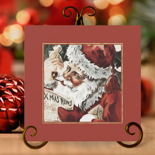 Cartes de Noël rétro du Père Noël vintage