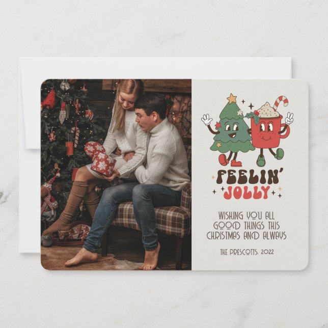Cartes de Noël Retro Super (Devant)