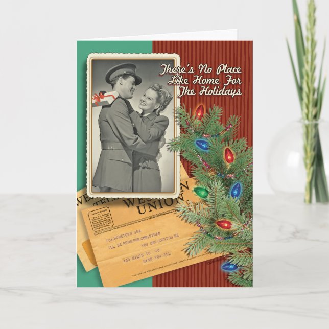 Cartes de Noël romantiques 2ÈME GUERRE MONDIALE de (Devant)