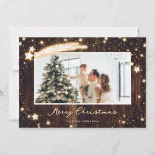 Cartes de Noël Rustique en étoile