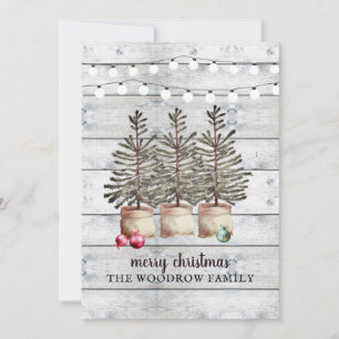 Cartes de Noël rustiques