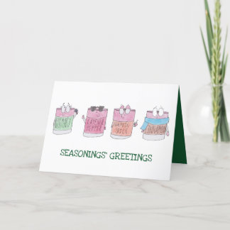 Cartes de Noël Saisons Saisons Bonjour