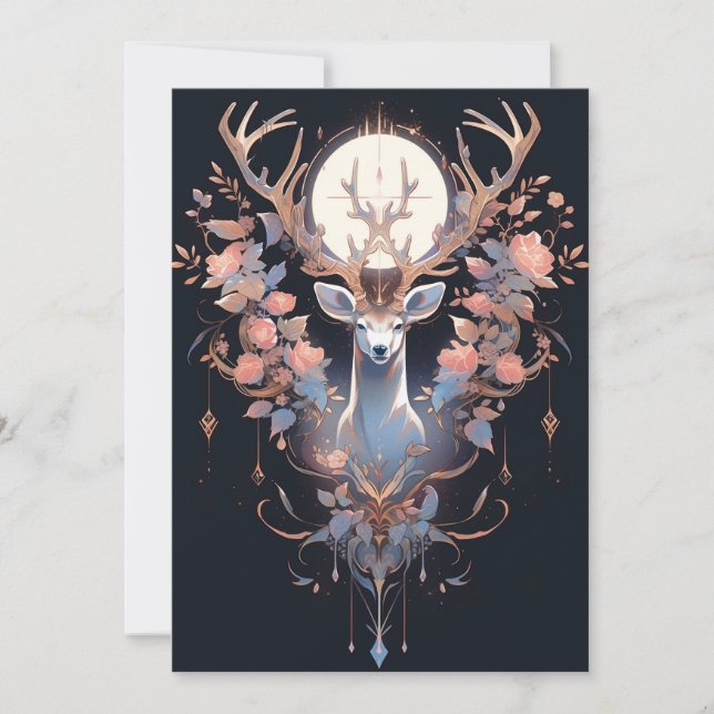 Cartes de Noël sombres Abstraites (Devant)