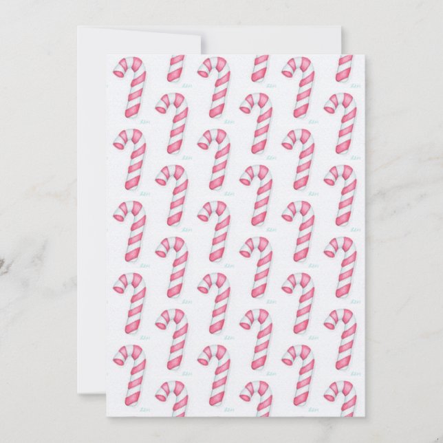 Cartes de Noël sucre de canne (Devant)