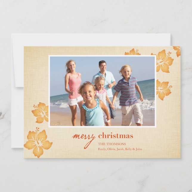 Cartes de Noël tropicales (Devant)