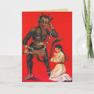 Cartes de Noël vintage Krampus