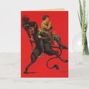 Cartes de Noël vintage Krampus