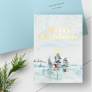 Cartes de Noël Watercolor personnalisées