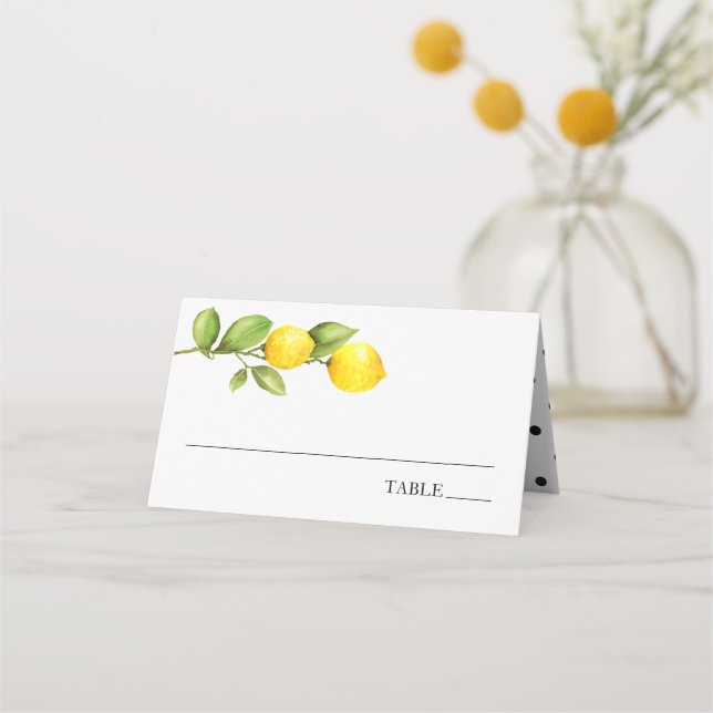 Cartes de nom de lieu Main Squeeze Lemon (Devant)