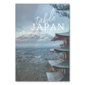 Cartes de nom de table de voyage