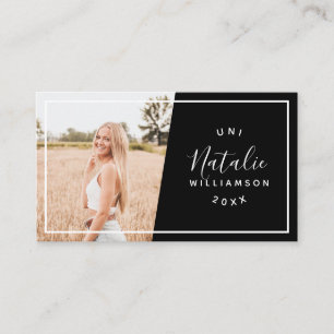 Cartes de nom d'insertion de photo de graduation n