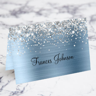 Cartes de nom et de place en feuille d'aluminium b