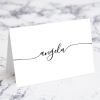 Cartes de nom individuelles de signature Black Gla
