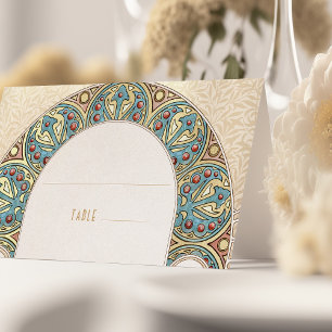 Cartes de nom Mariage Table Vintage Art Nouveau