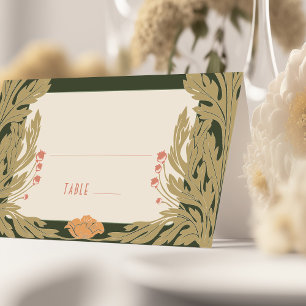 Cartes de nom Mariage Table Vintage Art Nouveau
