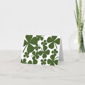 Cartes de note à quatre feuilles