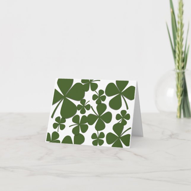 Cartes de note à quatre feuilles (Devant)