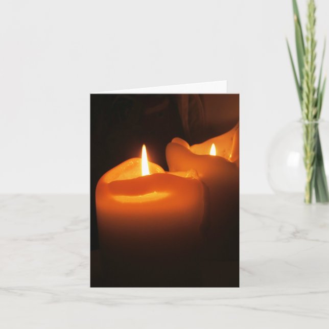 Cartes de note - bougies (Devant)