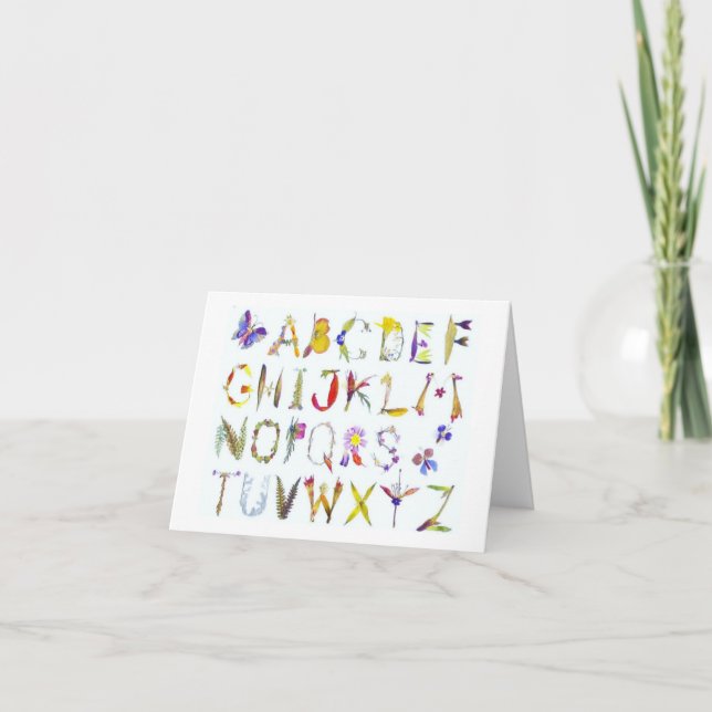 Cartes de note d'alphabet (Devant)