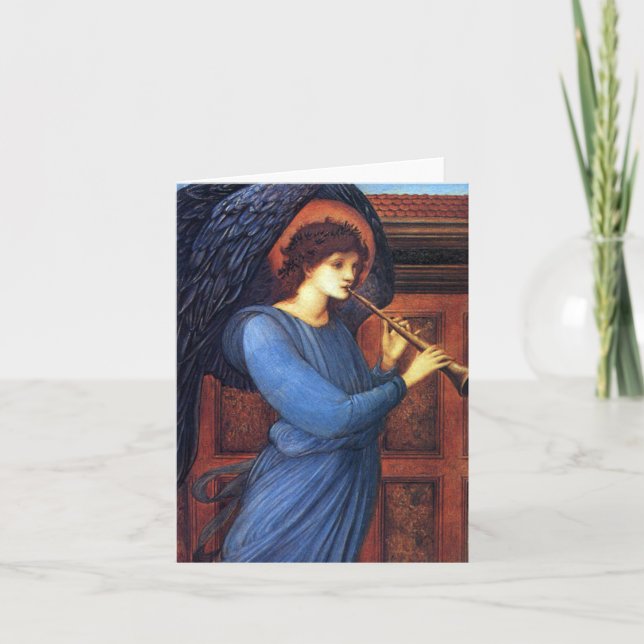 Cartes de note d'ange de Noël - Burne-Jones (Devant)