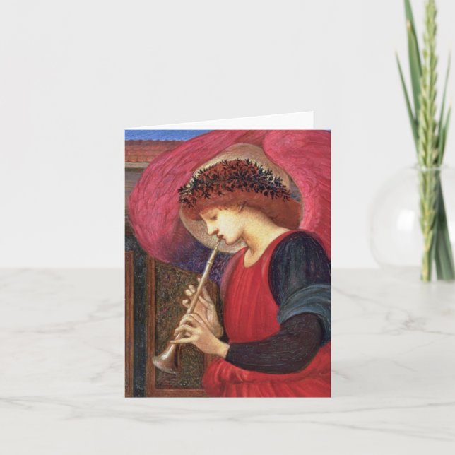 Cartes de note d'ange de Noël - rouge de (Devant)