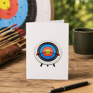 Cartes de note de cible de tir à l'arc
