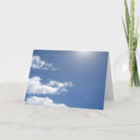 Cartes de note de cieux bleus