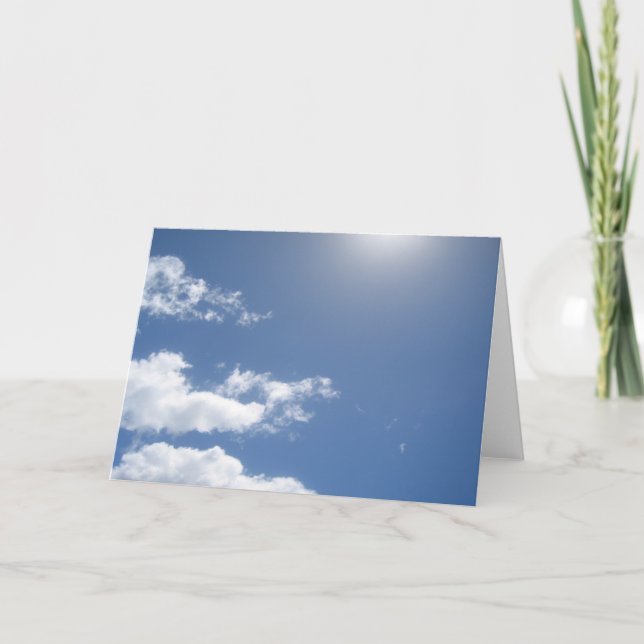 Cartes de note de cieux bleus (Devant)