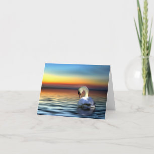 Cartes de note de cygne