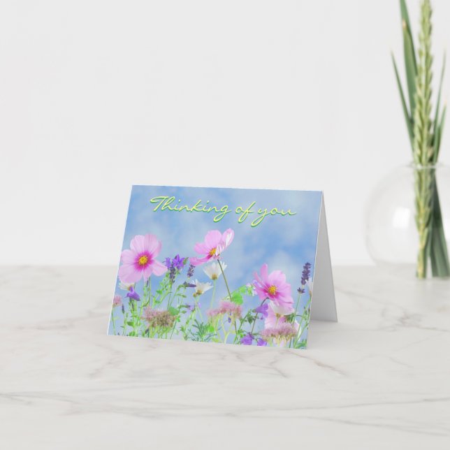 Cartes de note de fleur sauvage (Devant)