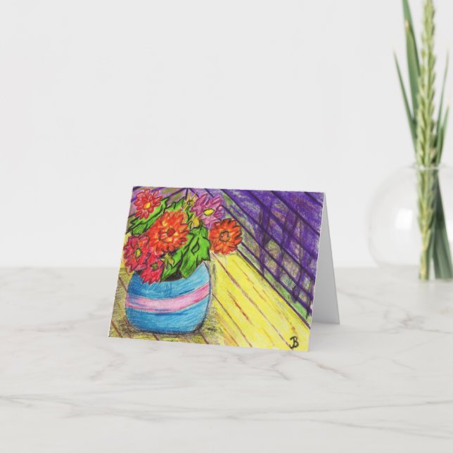 Cartes de note de fleurs (Devant)