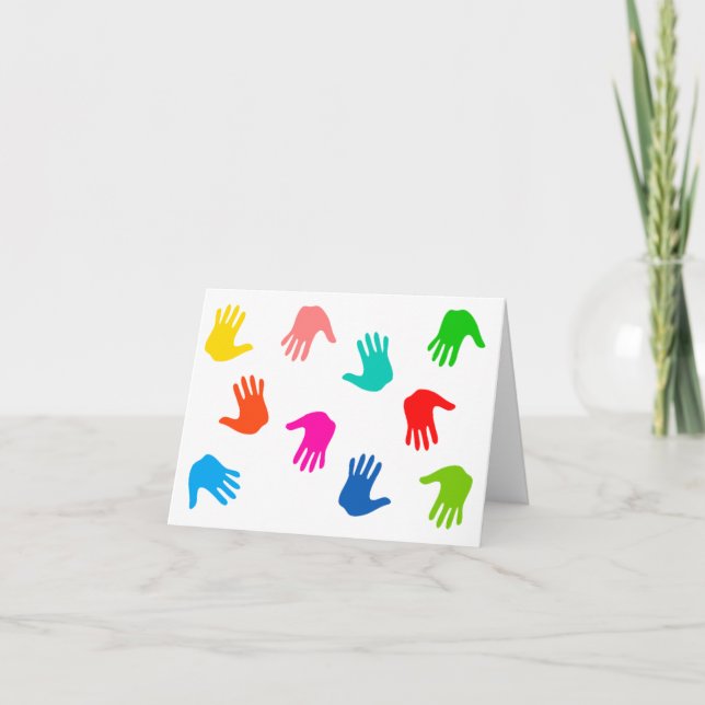 Cartes de note de Handprints (Devant)