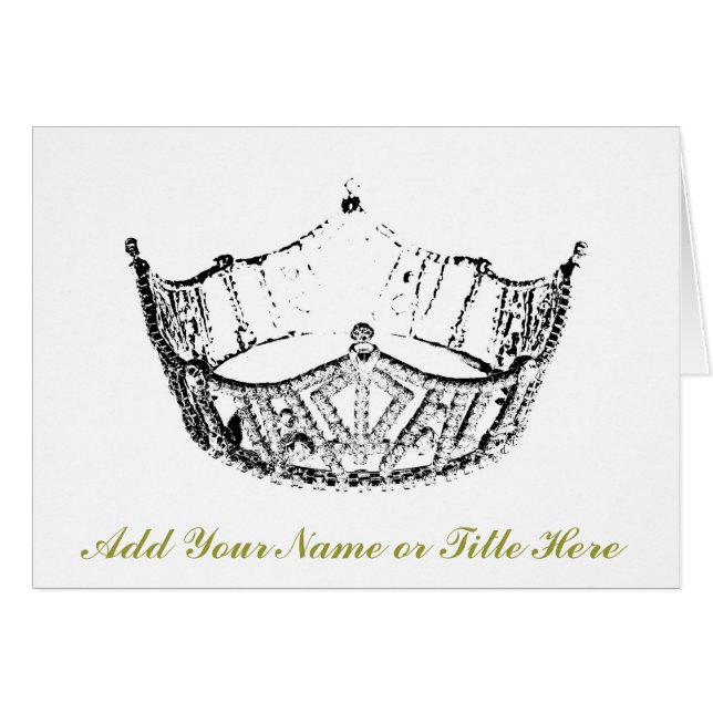 Cartes de note de la couronne d'esquisse (Devant Horizontal)