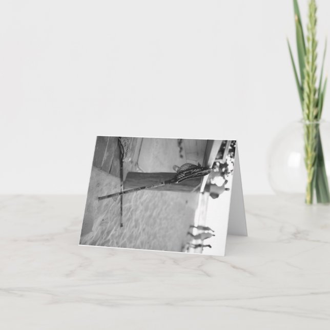 cartes de note de lacrosse (Devant)