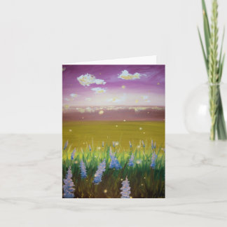 Cartes de note de luciole