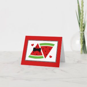 Cartes de note de Merci de M. et de Mme Watermelon