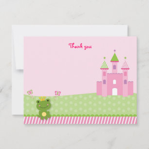 Cartes de note de Merci de princesse Frog Castle