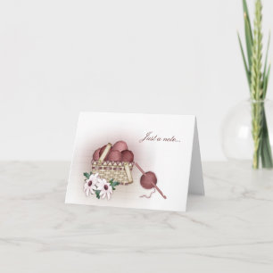 Cartes de note de panier de fil - crochet