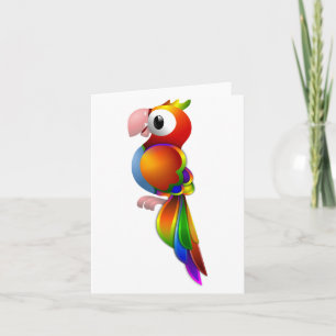 Cartes de note de perroquet