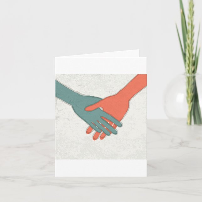 Cartes de note de poignée de main (Devant)