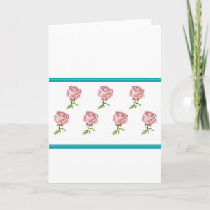 CARTES DE NOTE DE ROSE DE ROSE