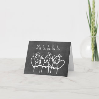 Cartes de note de vacances d'imbéciles de tableau