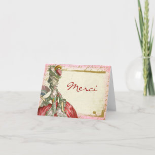 Cartes de note faites sur commande de Merci de