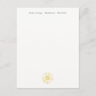 Cartes de note jaunes de tournesol